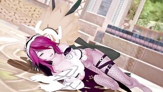 Rosaria’s Hillachurl fuck scene in Genshin Impact style