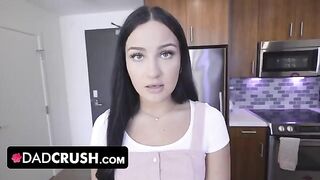 Gorgeous babe Mila Monet gets banged by her stepdad in a steamy encounter