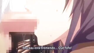 Hentai schoolgirl sex is censored in the anime world 2