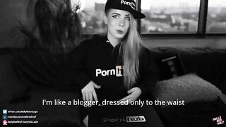 500K! Pornhub gifts Unboxing and Oral Creampie! with intense eye contact and deep action!