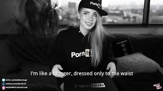 500K! Pornhub gifts Unboxing and Oral Creampie! with intense eye contact and deep action!