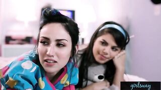 A Retro Sleepover With Two Hot Teenagers Gina Valentina and Gianna Dior