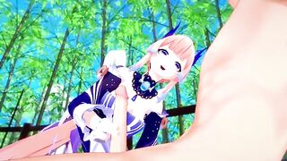 Kokomi fucks like a slut in this hot Genshin Impact 3D hentai