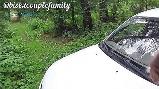 Stranger picked up a girl and her boyfriend in the car, things got hot