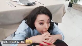 Whitney Wright, ever the naughty one, gets fucked under the table