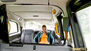 Redhead Kira Love squirts on the Fake Taxi driver’s fat cock