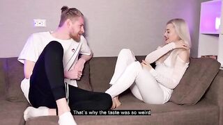 Girl accidentally smoked marijuana with her stepbrother and got fucked up