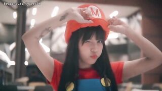 Exhibitionist sex with Princess Peach in the cinema, a thrilling Super Mario twist!