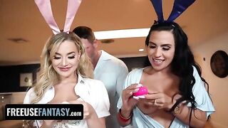 Easter Bunny Blake Blossom and Sandy Love’s threesome