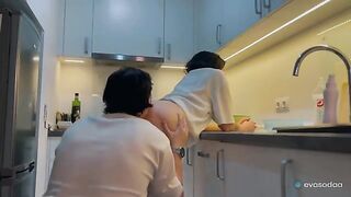 A couple enjoys romantic and hard sex, just like in the movies