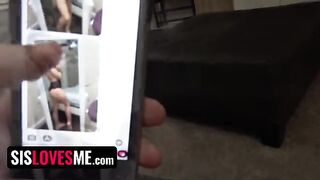 Young guy fucks his step sister with plump tits, loads her pussy with cum full movie