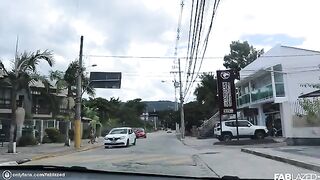 A couple on a sex adventure living on a tropical island in their vlog