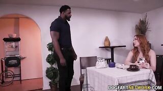 Redhead babe Madison Morgan gets her booty pounded by Jax Slayer’s BBC