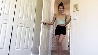 A hot Latina step sister teaches how to relax effectively