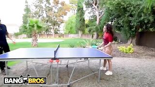 Ariana Van X’s Latina booty is put to the test in a ping-pong game