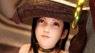 The dark side of Tifa Lockhart from Final Fantasy revealed in hentai