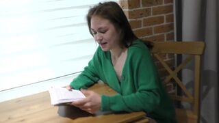 Student girl learns the Kamasutra at home at 18