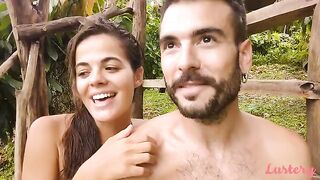 A couple has passionate and hot sex right in the middle of nature for Lustery