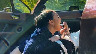 First public sex in a car with a stunning brunette, Eva Soda’s daring side shines through