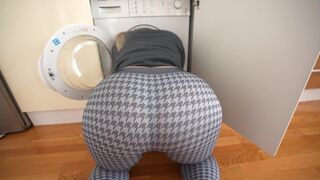 A step sister got stuck in the washing machine and I came to her help