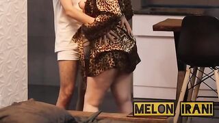Sexy dance with a cute Iranian couple and creampie scene