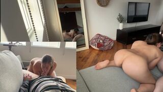 Sexy wife gets banged in a hotel room by husband