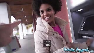 A girl from the streets of Brazil gets fucked outdoors for cash