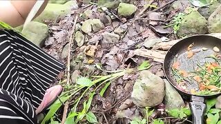A viral video of a sexy Filipino single mom cooking and getting intimate outdoors