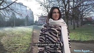 A beautiful European student gets fucked by a stranger on camera