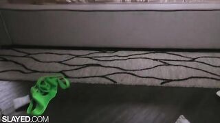 Fit lesbians Vanna and Alexis have hot sex with a toy in Slayed’s steamy scene
