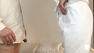A nurse visits the doctor for a patient with erectile problems