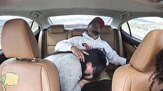 5 star Uber fuck with Frecklemonade and Tokyo Leigh in a car