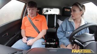 Cheating wife Karina King gets fucked in the car