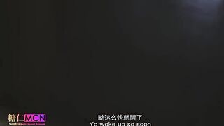 The man interrogated the beautiful girl in a sexy cheongsam dress