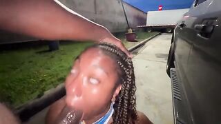Truck stop fuck with a married girl in the parking lot