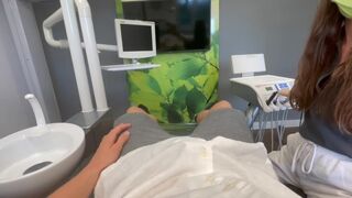The dentist checked the girl’s teeth and then they got intimate