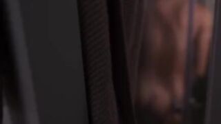 A girl took a bath and her neighbor peeped through the wall, capturing the moment in stunning 4K