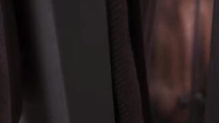 A girl took a bath and her neighbor peeped through the wall, capturing the moment in stunning 4K
