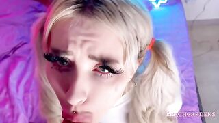 Hardcore step sister sex with mouth fucking, titfuck and handjob action
