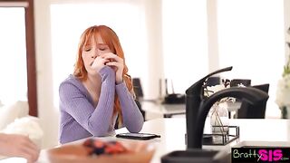 Petite ginger stepsis Madi Collins asks for your cum to feel better