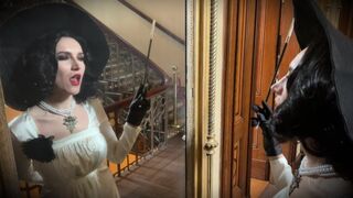 The tallest woman in the world has sex with a man - Lady Dimitrescu