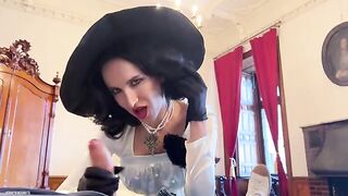 The tallest woman in the world has sex with a man - Lady Dimitrescu