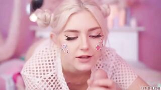 All cute girls like to get cum on their faces for passion