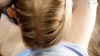 The stepsister got her pussy filled with cum at dinner