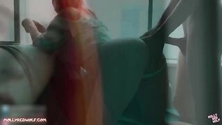 A red-haired realtor had a sweet encounter that ended in a creampie