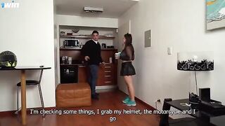 Aglaia Spicy delivers her ass at a friend's house in this steamy scene