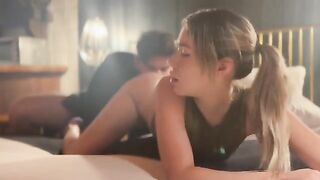 The best friend has opened her ass for a cute girlfriend
