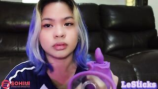Sohimi Rose Vibrator makes Pinay babe Tina Slick cum hard