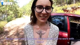 He fixed his car and fucked her hard in the ass!