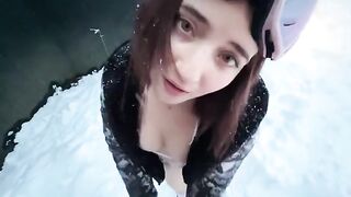 Tourist girl Emma Fiore gets her dick sucked in public by Bastian Blanc